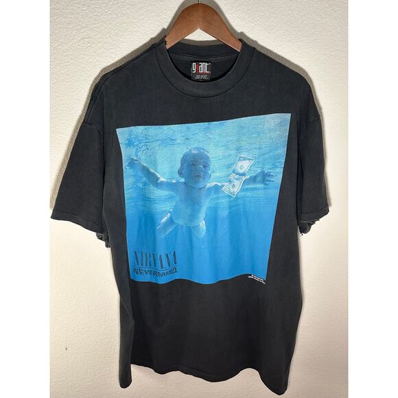 Nirvana "Nevermind" Vintage Reprint Single Stitch T-shirt Giant Tag - Picture 1 of 7